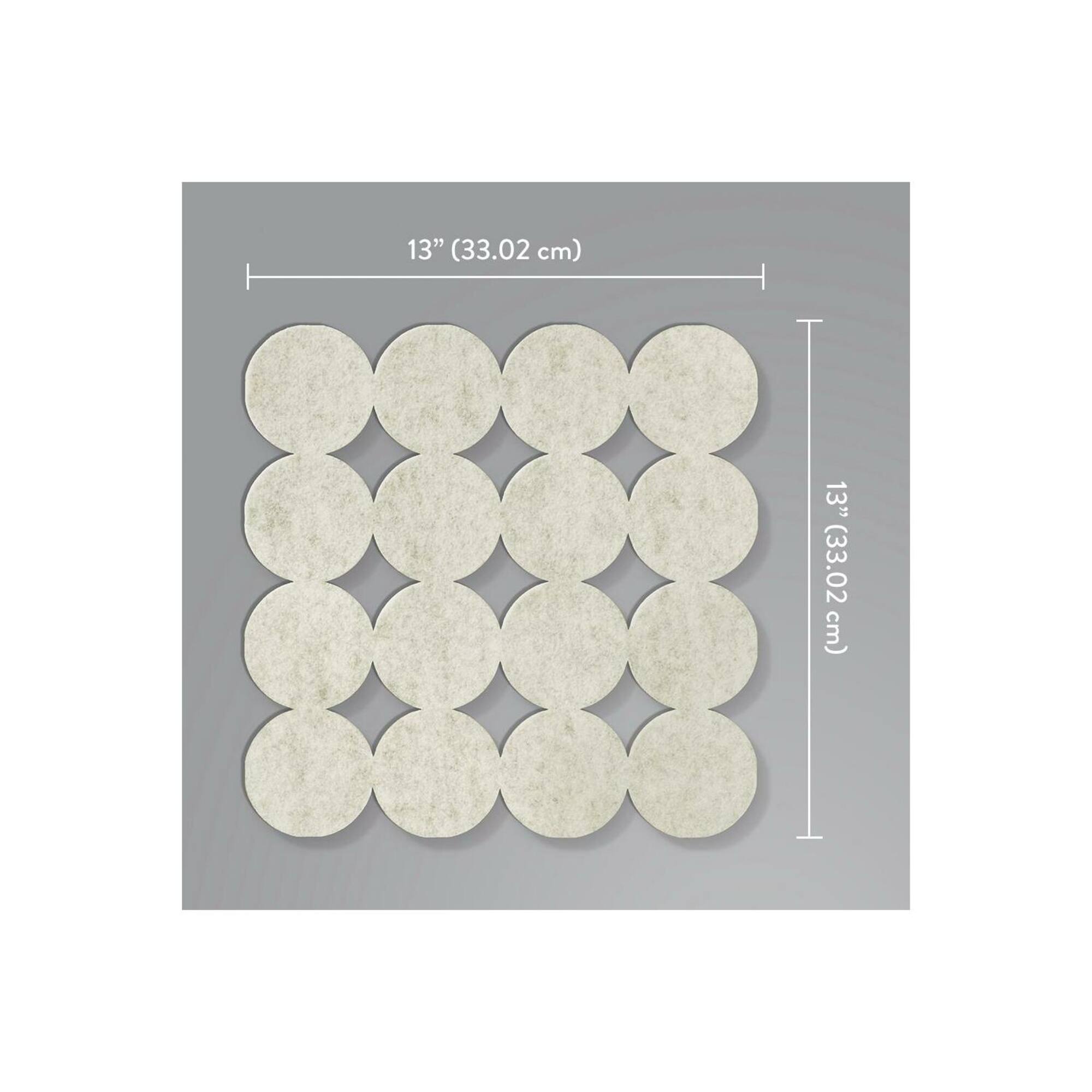 RoomMates Ivory Modern Circles Acoustical Peel & Stick Tiles